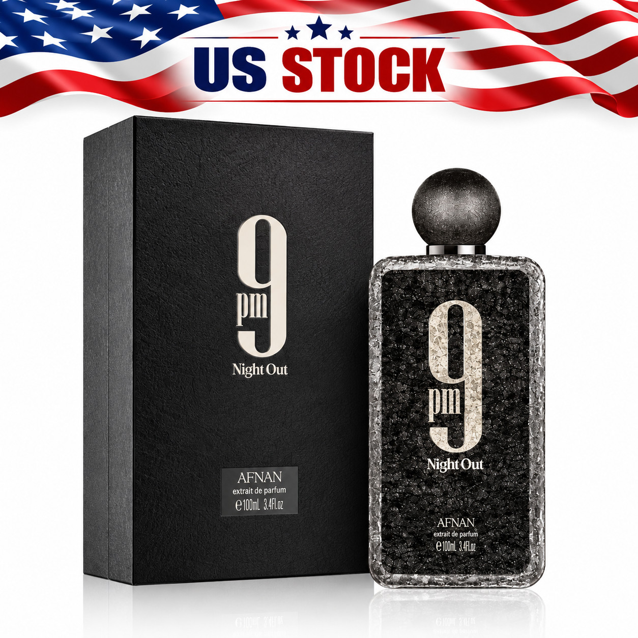 Afnan 9 PM Night Out Extrait de Parfum 3.4 oz 100ml Unisex Fragrance Afnan 9 PM Night Out Extrait de Parfum 3.4 oz 100ml Unisex Fragrance