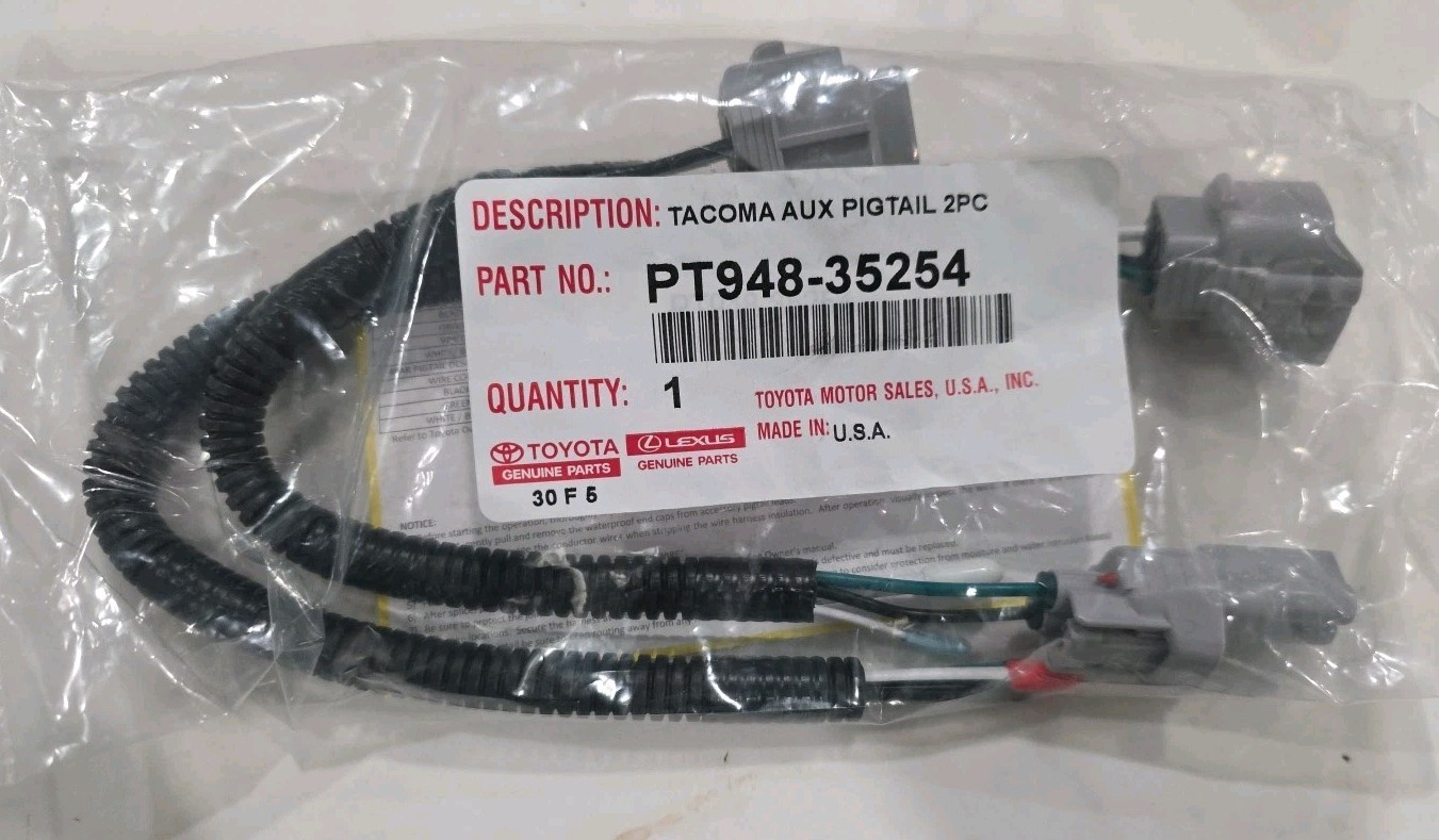 2024-Present Genuine OEM Toyota Tacoma Wiring Harness PT948-35454 2024-Present Genuine OEM Toyota Tacoma Wiring Harness PT948-35454