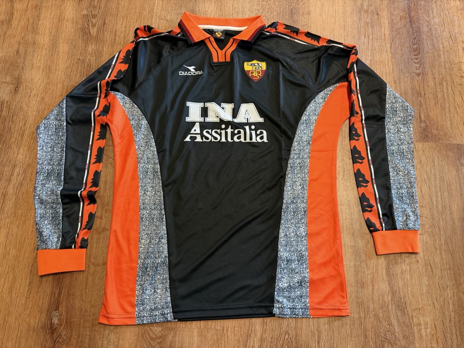 Retro AS Roma Italy Football Jersey Size XXL 2XL Soccer 90s Y2K Manchester Kit Retro AS Roma Italy Football Jersey Size XXL 2XL Soccer 90s Y2K Manchester Kit