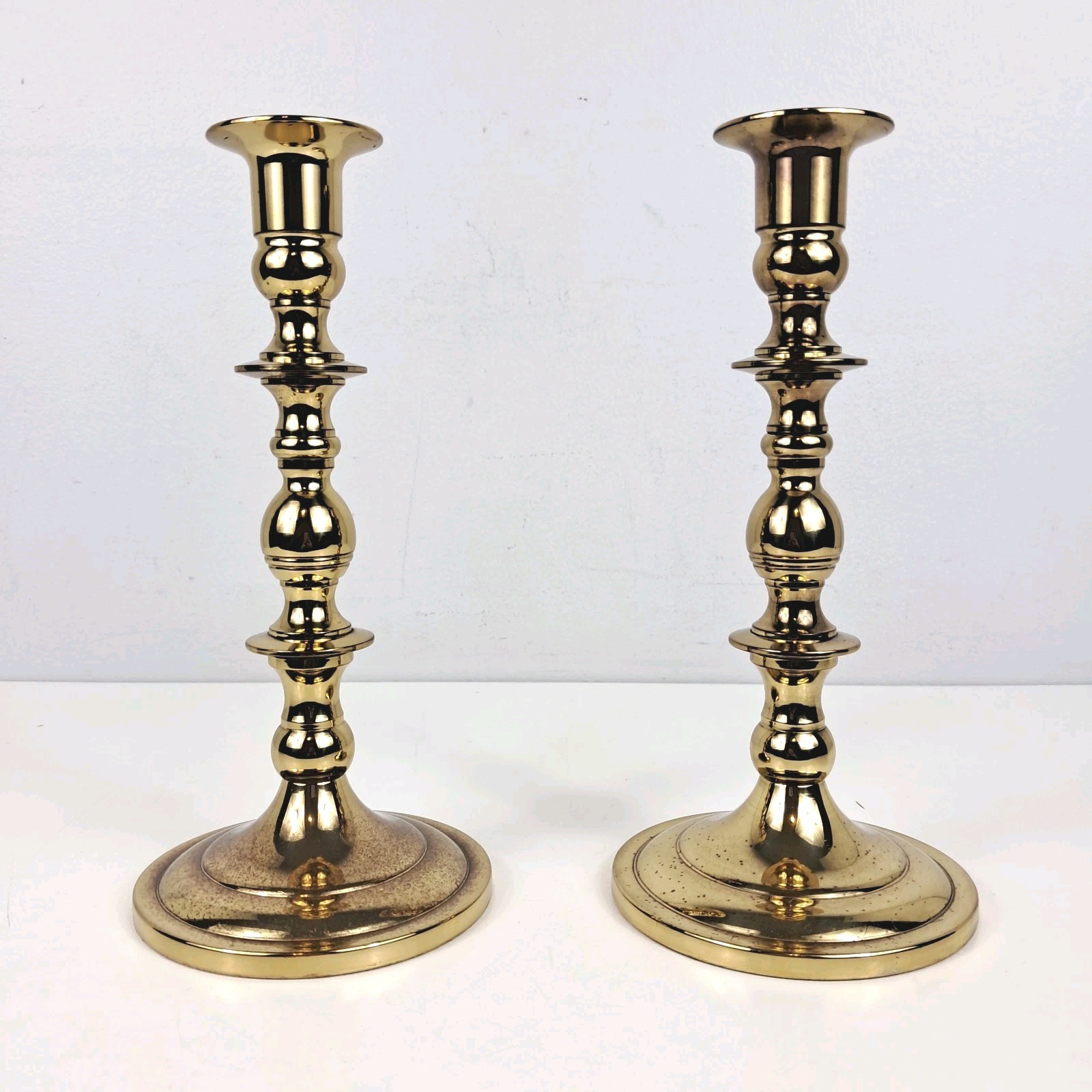Vintage Baldwin Brass Candlesticks 9 Vintage Baldwin Brass Candlesticks 9