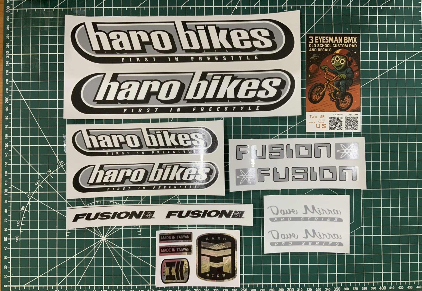 Haro Dave Mira pro series BMX sticker decal