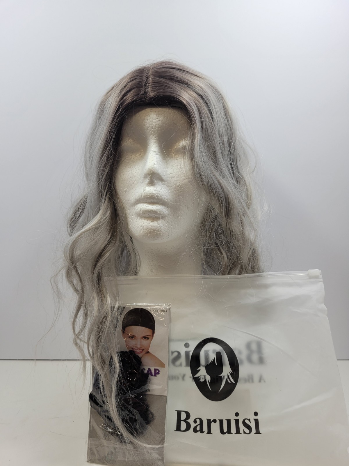Baruisi Short Silver Grey Ombre Bob Wig Halloween Cosplay Wigs for Women NEW Baruisi Short Silver Grey Ombre Bob Wig Halloween Cosplay Wigs for Women NEW
