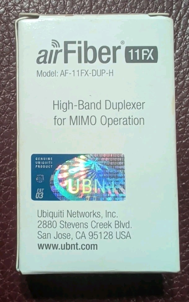 NOS Ubiquiti AF-11FX-DUP-H airFiber 11FX Modular High-Band Duplexer NOS Ubiquiti AF-11FX-DUP-H airFiber 11FX Modular High-Band Duplexer