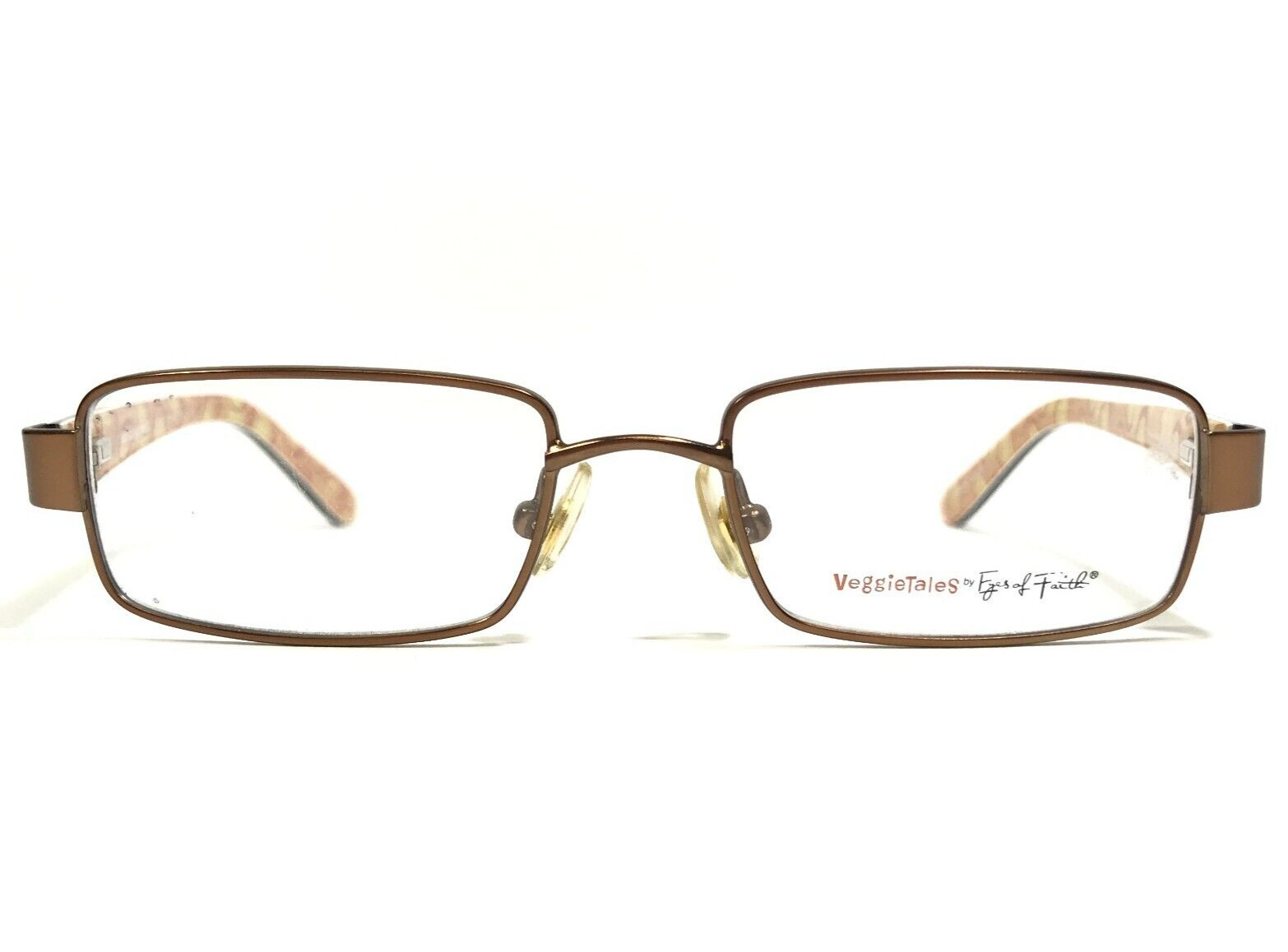 Veggie Tales Kids Eyeglasses Frames VT-3002 BROWN Rectangular Full Rim 46-16-125 Veggie Tales Kids Eyeglasses Frames VT-3002 BROWN Rectangular Full Rim 46-16-125