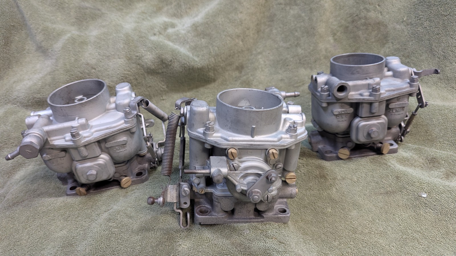 3 ORIGINAL SURVIVOR Porsche 356 Zenith 32 NDIX Carburetors CARBS ALL P010 3 ORIGINAL SURVIVOR Porsche 356 Zenith 32 NDIX Carburetors CARBS ALL P010