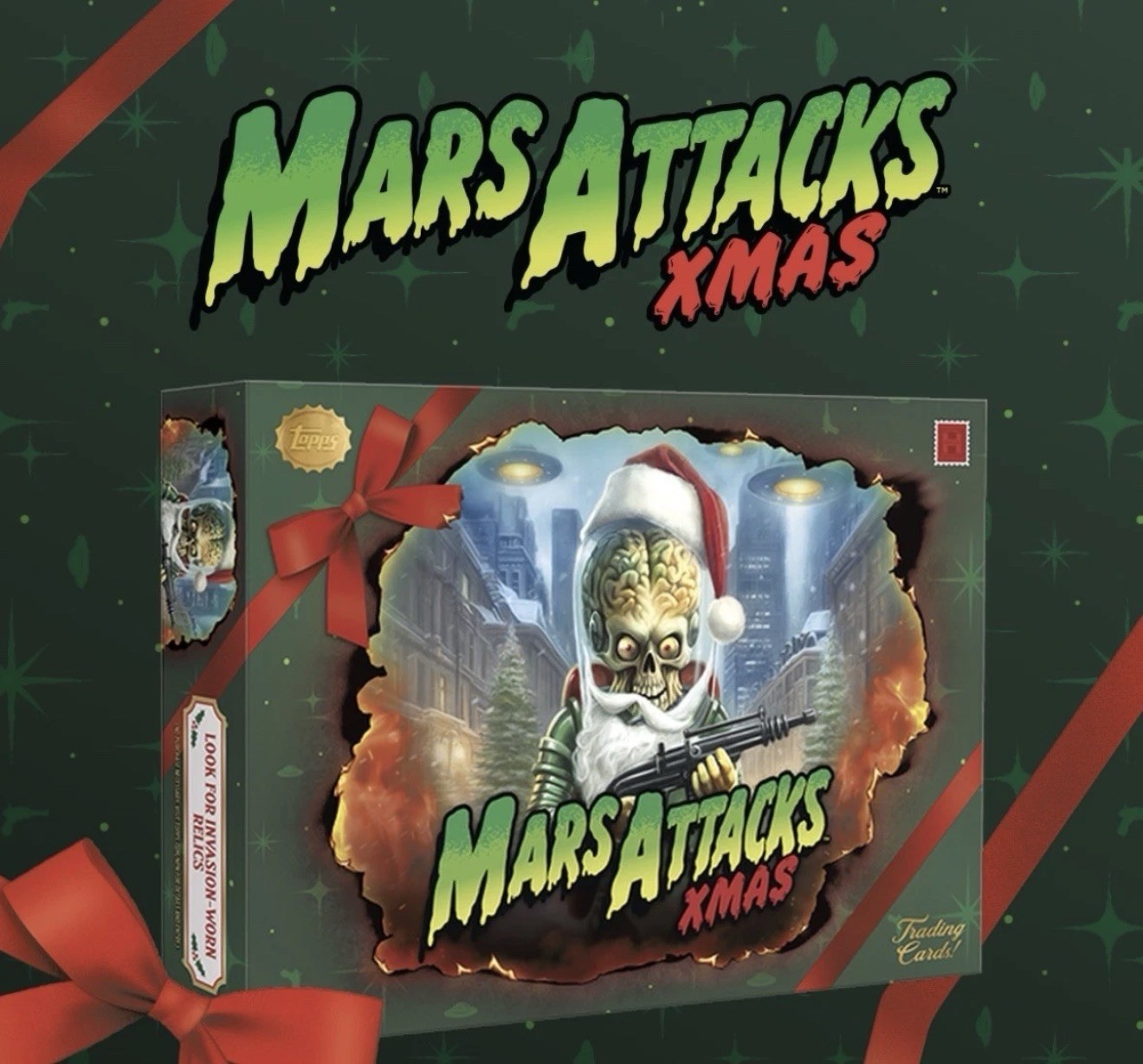 2026 TOPPS MARS ATTACKS CHRISTMAS HOBBY BOX (50 Cards) Brand New Presale 