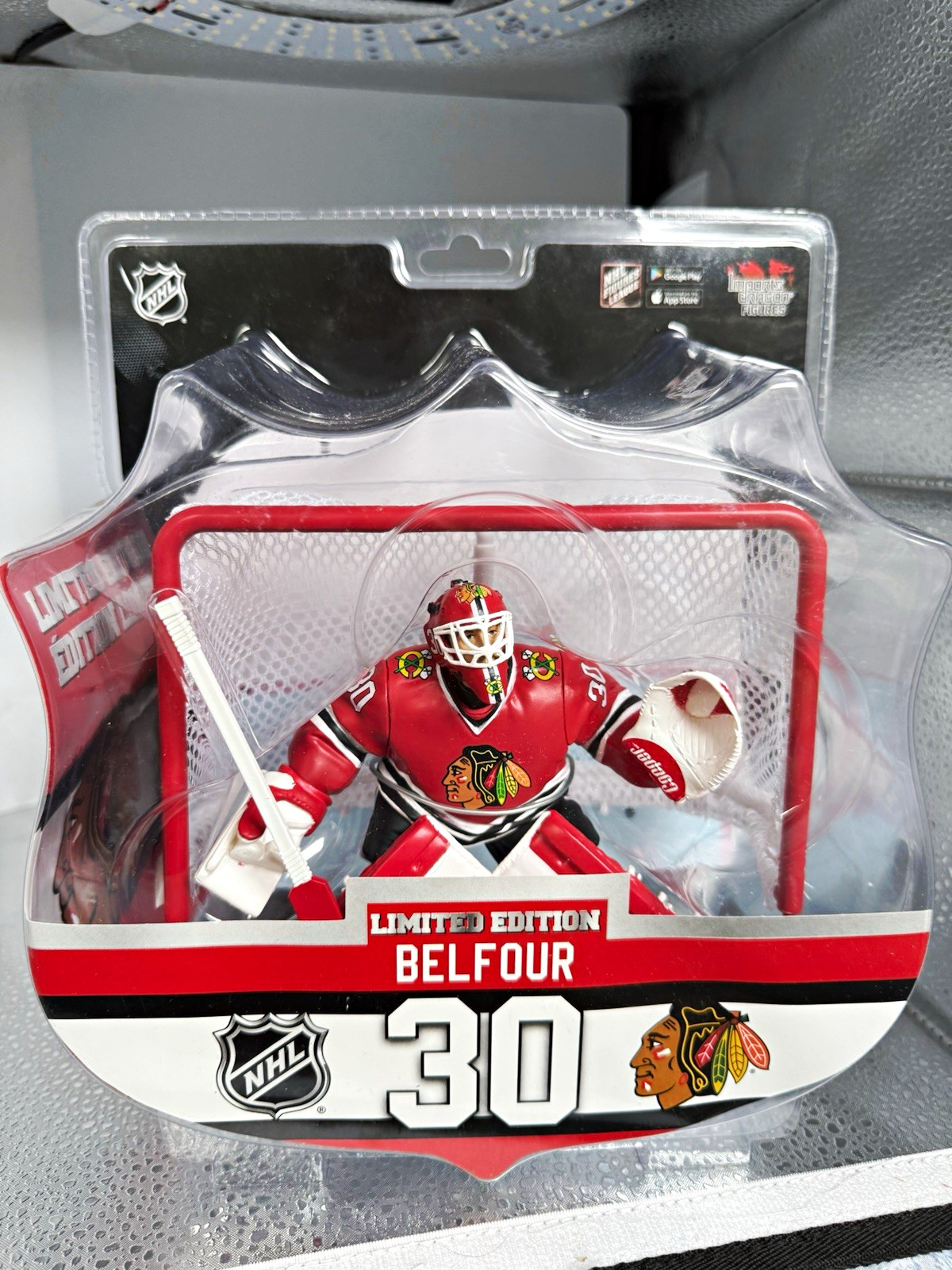 Imports Dragon NHL Ed Belfour #30 Limited Edition Figure w/Goal Net & Gear Imports Dragon NHL Ed Belfour #30 Limited Edition Figure w/Goal Net & Gear