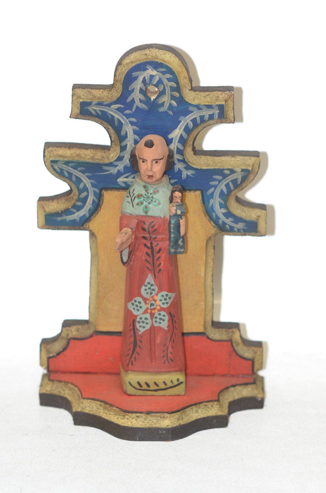 ST. ANTHONY ON STAND GUATEMALAN FOLK ART ST. ANTHONY ON STAND GUATEMALAN FOLK ART