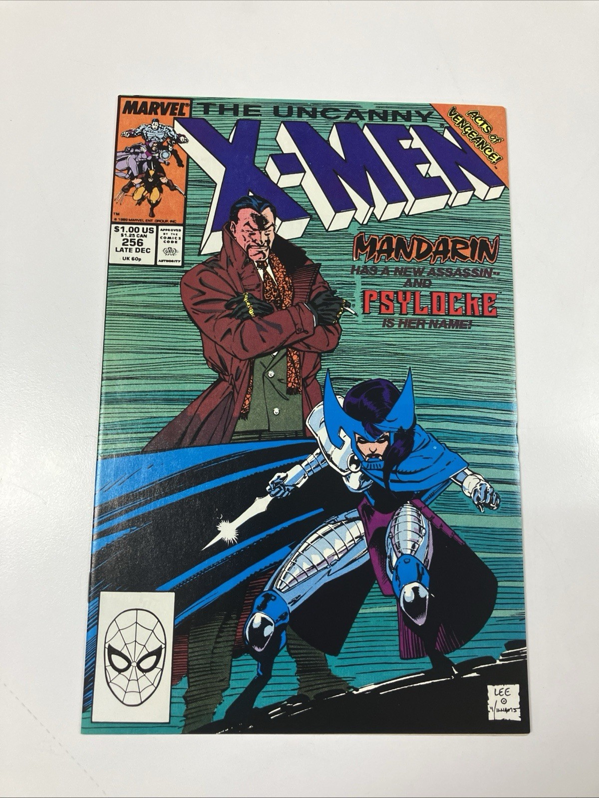 THE UNCANNY X-MEN 256 Marvel Comics  JIM LEE 1st LADY MANDARIN Psylocke VF/NM