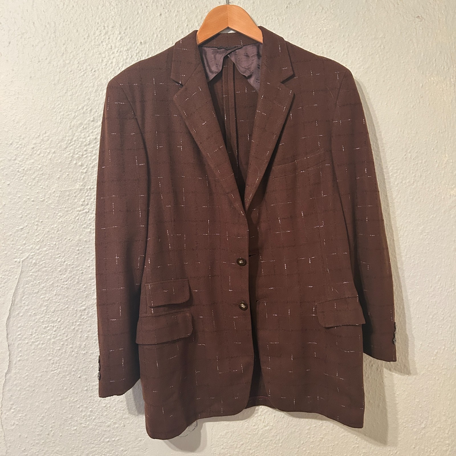True Vtg 1950s Mens Brown Sport Coat Atomic Fleck Jacket Rockabilly Wool Blazer True Vtg 1950s Mens Brown Sport Coat Atomic Fleck Jacket Rockabilly Wool Blazer