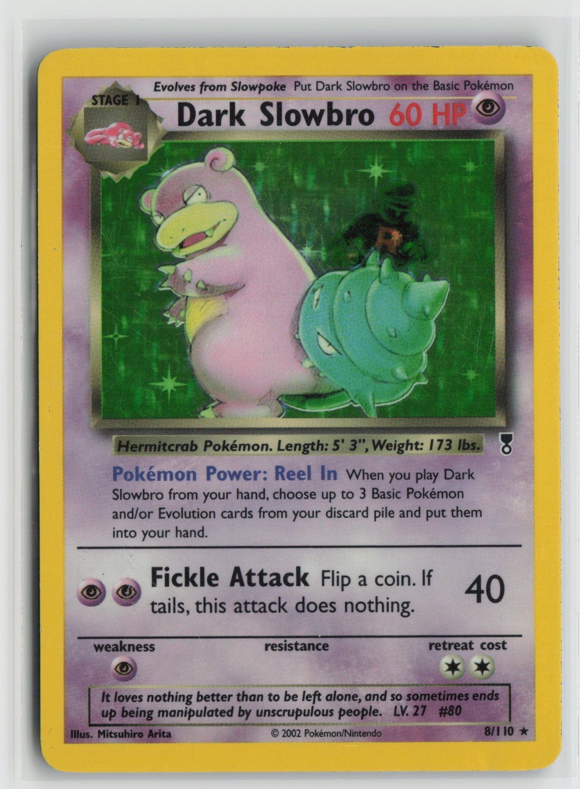 Dark Slowbro Holo Rare LC 008/110 MP Dark Slowbro Holo Rare LC 008/110 MP
