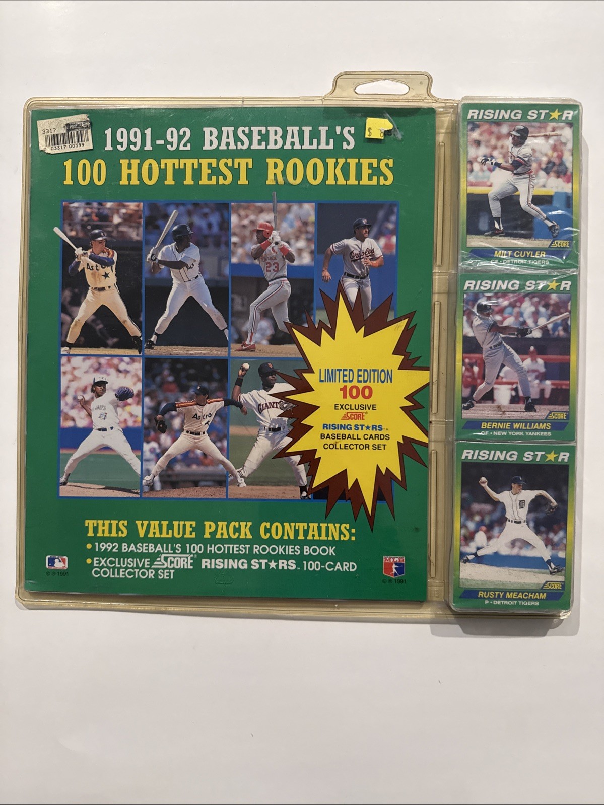 1989-90 SCORE BASEBALL 100 HOTTEST ROOKIES PLAYERS 100 CARD SEALED SET W/BOOK 1989-90 SCORE BASEBALL 100 HOTTEST ROOKIES PLAYERS 100 CARD SEALED SET W/BOOK