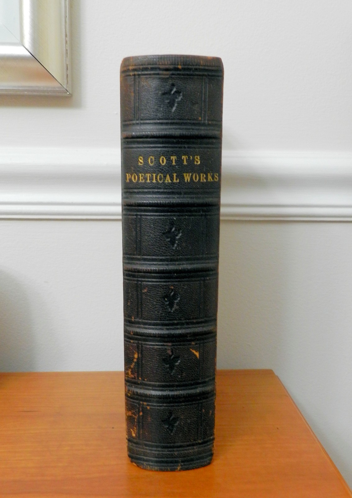 1858, The Poetical Works of Sir Walter Scott.. Complete in One Volume LEATHER VG