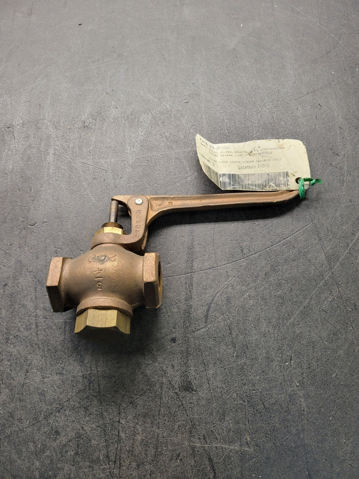 Lunkenheimer IB-444 Steam Valve. Lunkenheimer IB-444 Steam Valve.