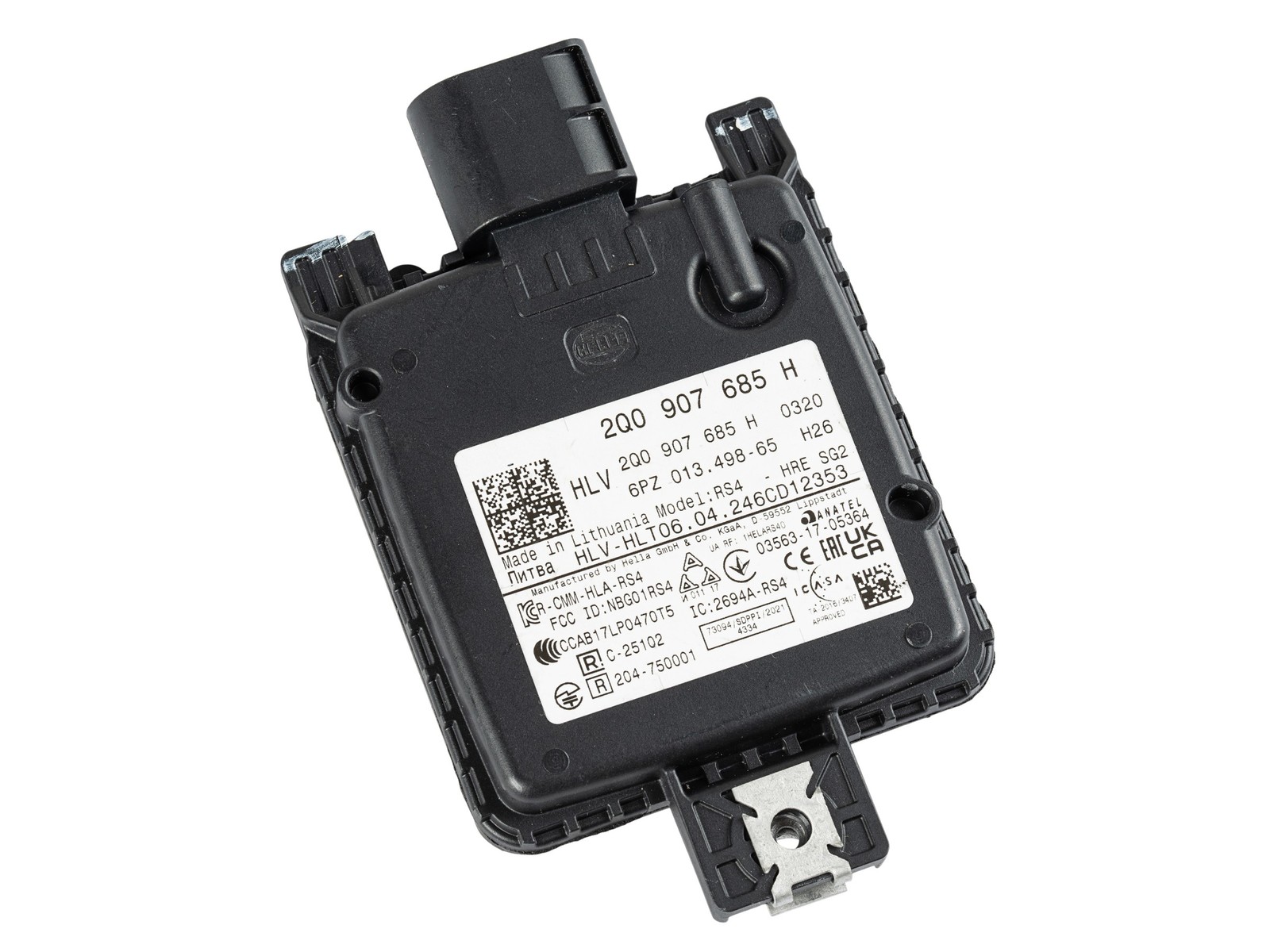 Hella Control Unit for Lane Change Assist fits VAG 2Q0907685H 2Q0-907-685-H Hella Control Unit for Lane Change Assist fits VAG 2Q0907685H 2Q0-907-685-H