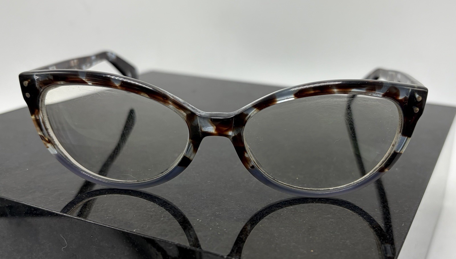 JEAN LAFONT Paris OLETTA Havana Blue Eyeglasses Frames France