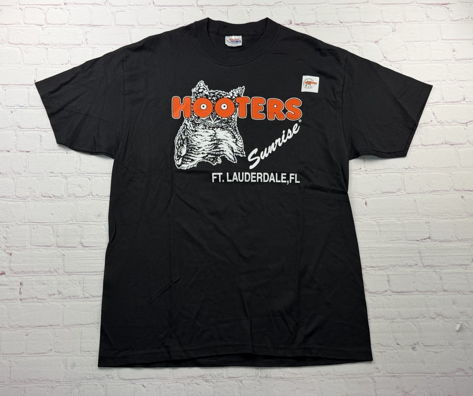 NEW Vintage 2003 Hooters Ft Lauderdale Beach FL Owl Graphic T Shirt Black USA L NEW Vintage 2003 Hooters Ft Lauderdale Beach FL Owl Graphic T Shirt Black USA L