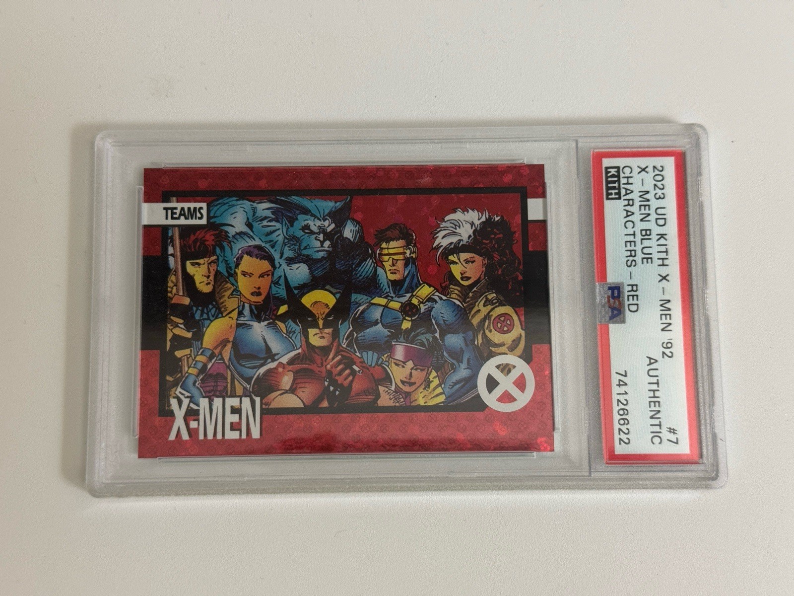 2023 Kith X-Men Collab - 1992 Impel Marvel X-Men #7 Trading Card  Red Holo 1/100