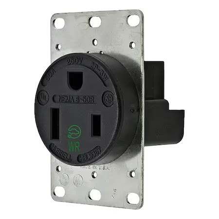 Hubbell Wiring Device-Kellems Hbl9367 Straight Blade Receptacle, 6-50R, 50 A, Hubbell Wiring Device-Kellems Hbl9367 Straight Blade Receptacle, 6-50R, 50 A,