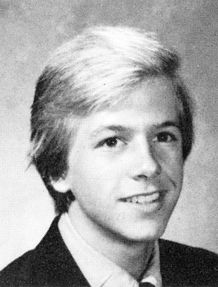 DAVID SPADE High School Yearbook SENIOR Year with Politically INcorrect photo
