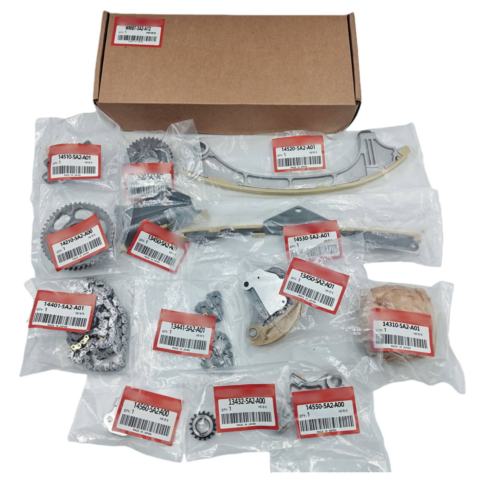 13PCS OEM VVT Timing Chain Kit For 2013-2017 HONDA ACCORD 2.4L K24W1 CR-V K24W9 13PCS OEM VVT Timing Chain Kit For 2013-2017 HONDA ACCORD 2.4L K24W1 CR-V K24W9