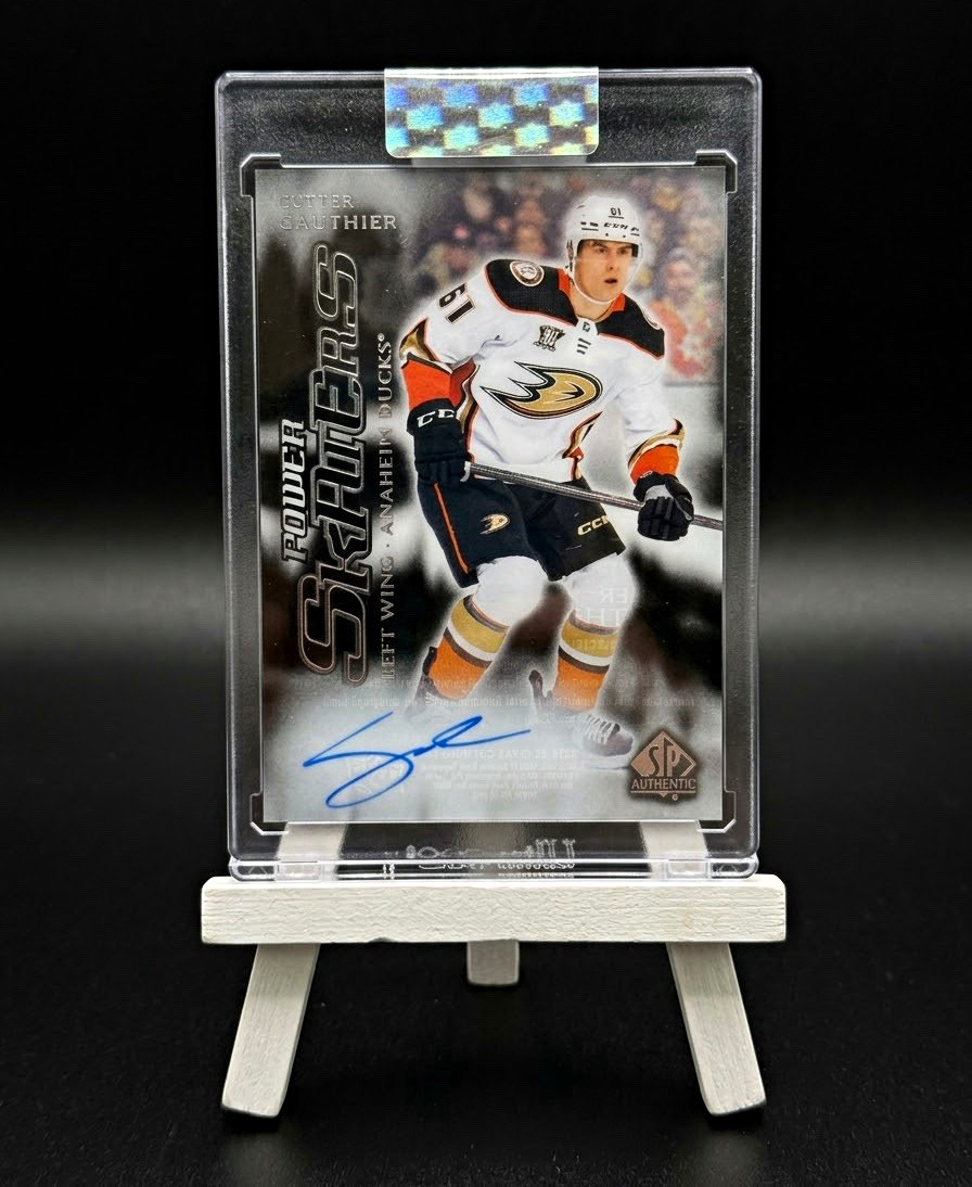 Upper Deck SP Authentic Power Skaters Cutter Gauthier Rookie Auto Ducks Upper Deck SP Authentic Power Skaters Cutter Gauthier Rookie Auto Ducks