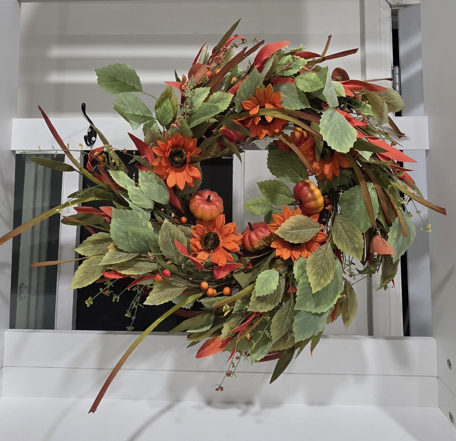 Fall Wreaths for Front Door, 22 Inch Pumpkin Autumn Thanksgiving Wreath Fall Wreaths for Front Door, 22 Inch Pumpkin Autumn Thanksgiving Wreath