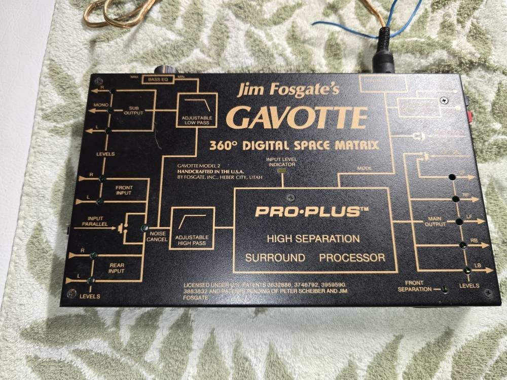 Rare Jim Fosgate Gavotte 360 Digitial Space Matrix Processor Rare Jim Fosgate Gavotte 360 Digitial Space Matrix Processor