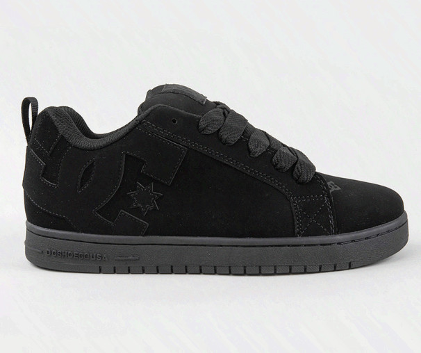 DC Court Graffik Men's Black Black Skate Shoes Puffy Cupsole Sneakers DC Court Graffik Men's Black Black Skate Shoes Puffy Cupsole Sneakers