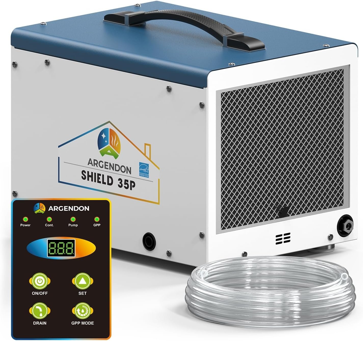 ARGENDON Shield 35P 70PPD Crawlspace Dehumidifier Basement w/Pump, 5-Y Warranty ARGENDON Shield 35P 70PPD Crawlspace Dehumidifier Basement w/Pump, 5-Y Warranty