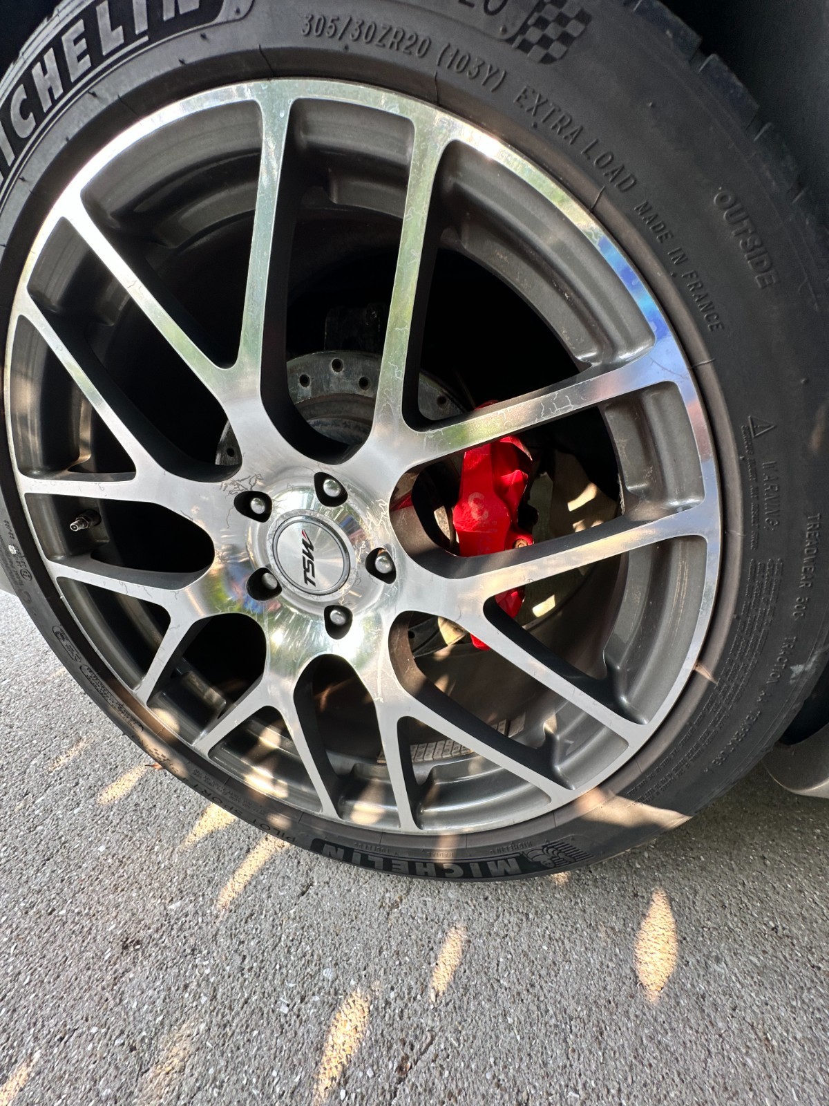 Corvette Rims TSW and Tires Michelin Pilot Sport T4S, F: ZR 19 & R: ZR 20 120.65