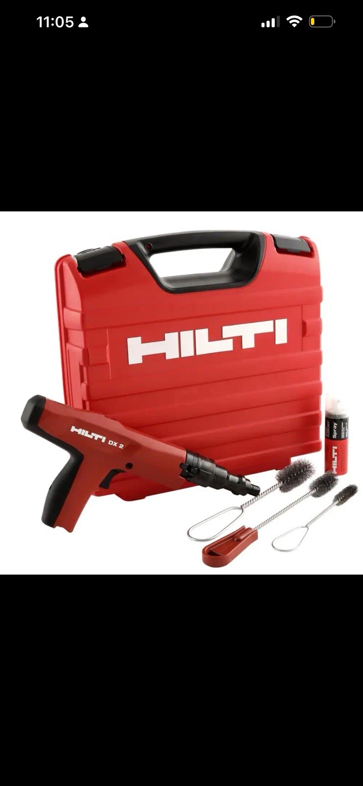 Hilti 2084262 DX 2 Powder Actuated Fastening Tool Hilti 2084262 DX 2 Powder Actuated Fastening Tool