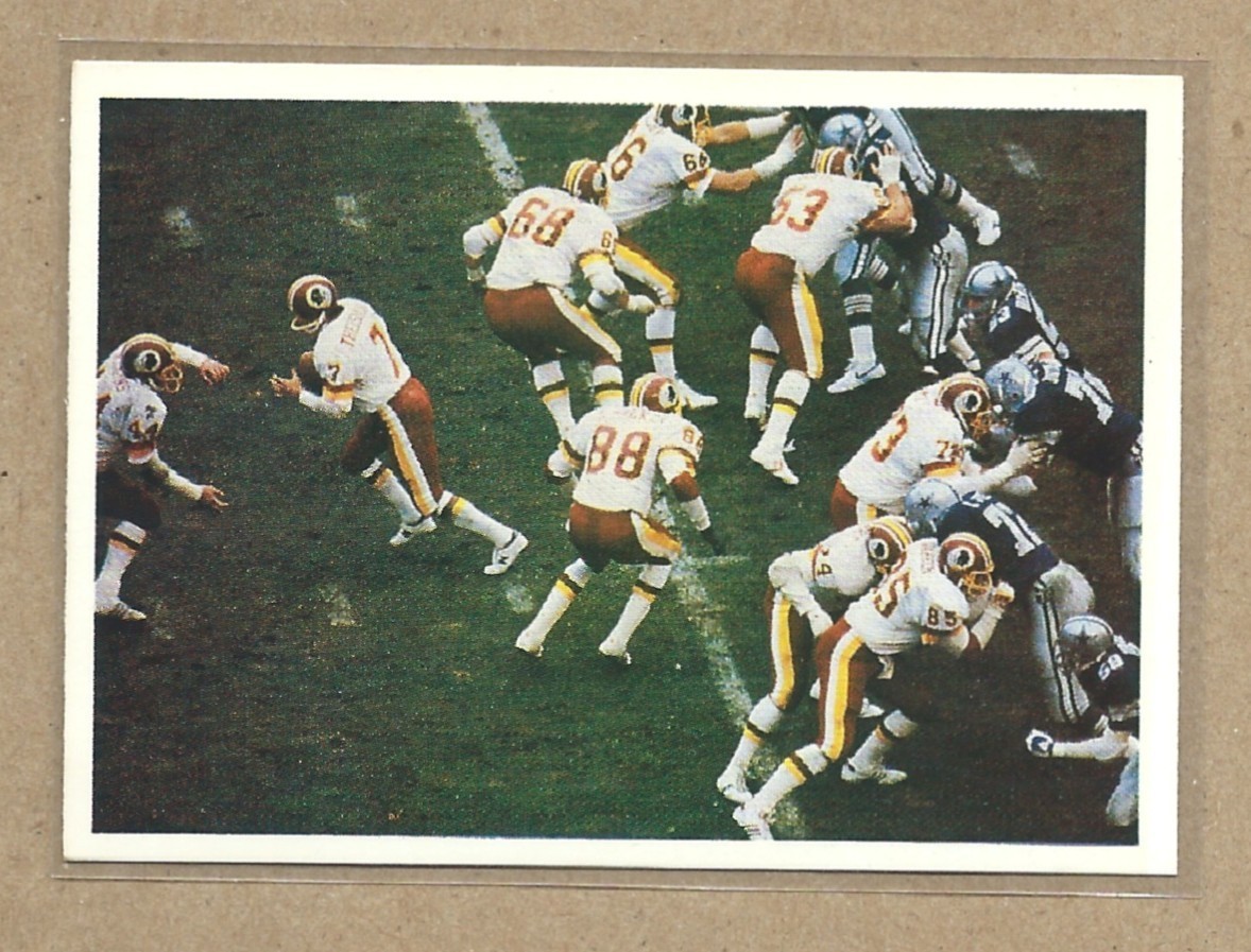 1986 Jeno\'s Pizza Washington Redskins Joe Theismann John Riggins vs Cowboys 1986 Jeno\'s Pizza Washington Redskins Joe Theismann John Riggins vs Cowboys