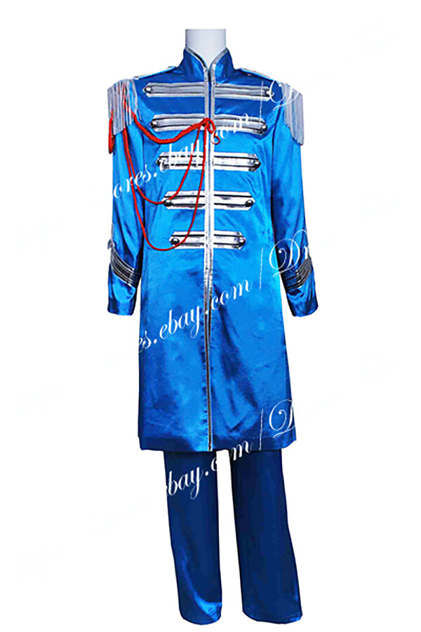The Beatles Sgt Pepper Sir James Paul McCartney Blue Cosplay Costume Set The Beatles Sgt Pepper Sir James Paul McCartney Blue Cosplay Costume Set