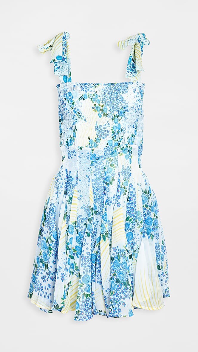 All Things Mochi Darna Dress Blue Floral Size L