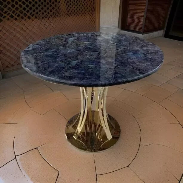 Elegant Labradorite Stone Coffee Table Top Crystal Gemstones Stone Furniture Top Elegant Labradorite Stone Coffee Table Top Crystal Gemstones Stone Furniture Top