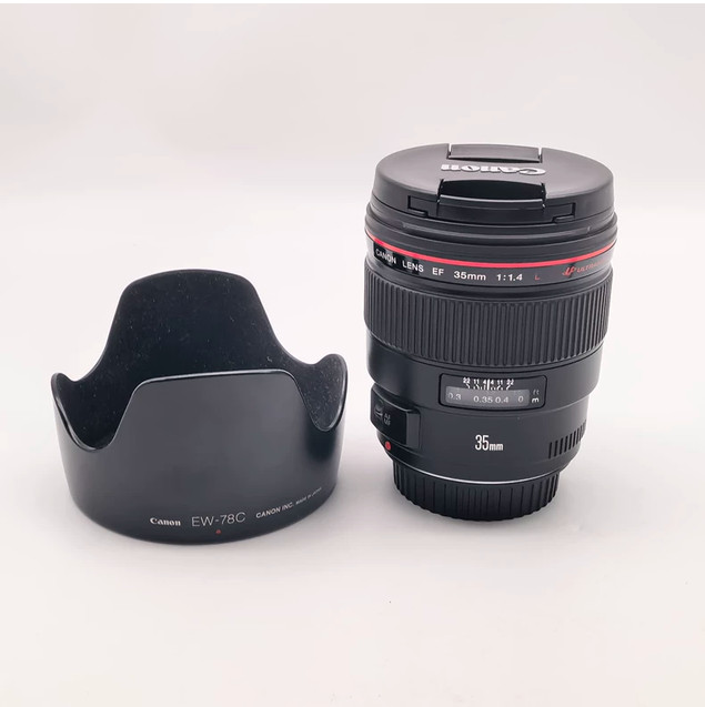 Canon EF 35mm f/1.4L USM Wide Angle AF Prime Lens for EOS DSLR Camera Used
