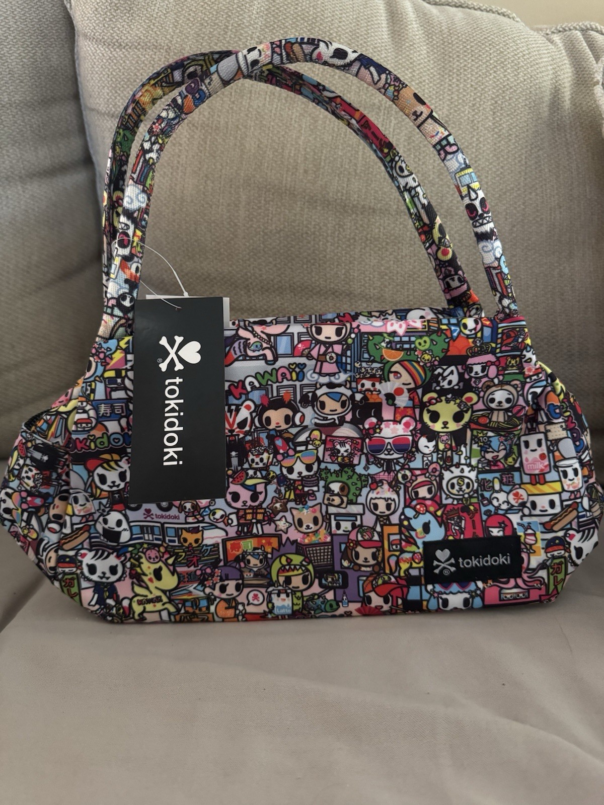 Tokidoki Kawaii Insulated Lunch Bag Allover Print Zip Purse Style Tokidoki Kawaii Insulated Lunch Bag Allover Print Zip Purse Style