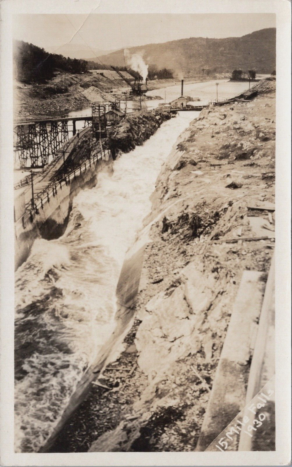 RPPC c1910 15 Miles Falls Vermont Postcard RPPC c1910 15 Miles Falls Vermont Postcard