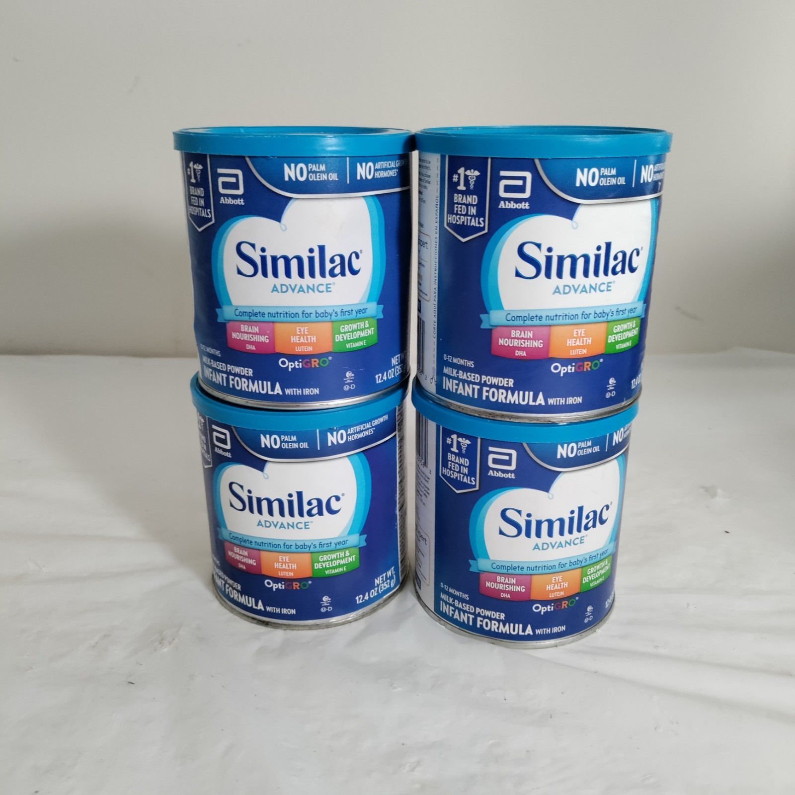 Four(4) Similac Advance 12.4oz Infant Formular