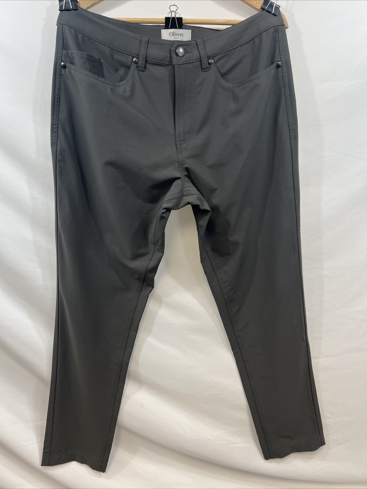 Oliver's Apparel Men's Passage Stretch Pant Org $148 NWOT Carbon Grey Many Sizes