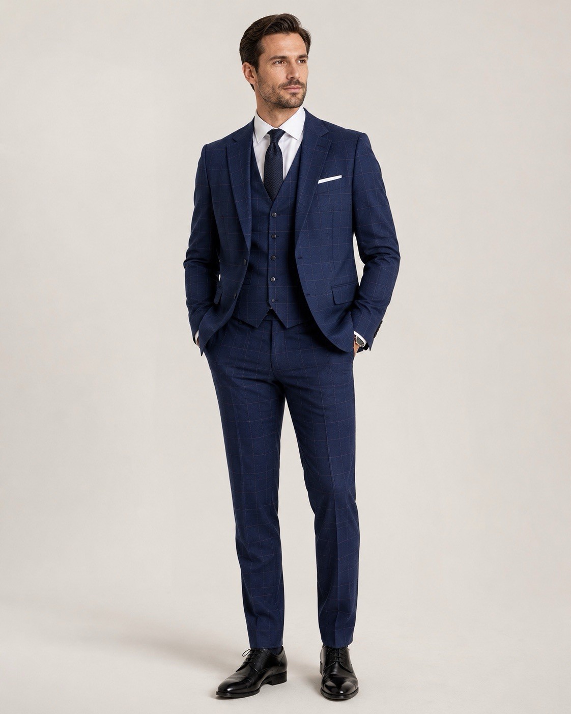 Connaisseur Paris Men’s 3 Piece Suit 48 L Connaisseur Paris Men’s 3 Piece Suit 48 L