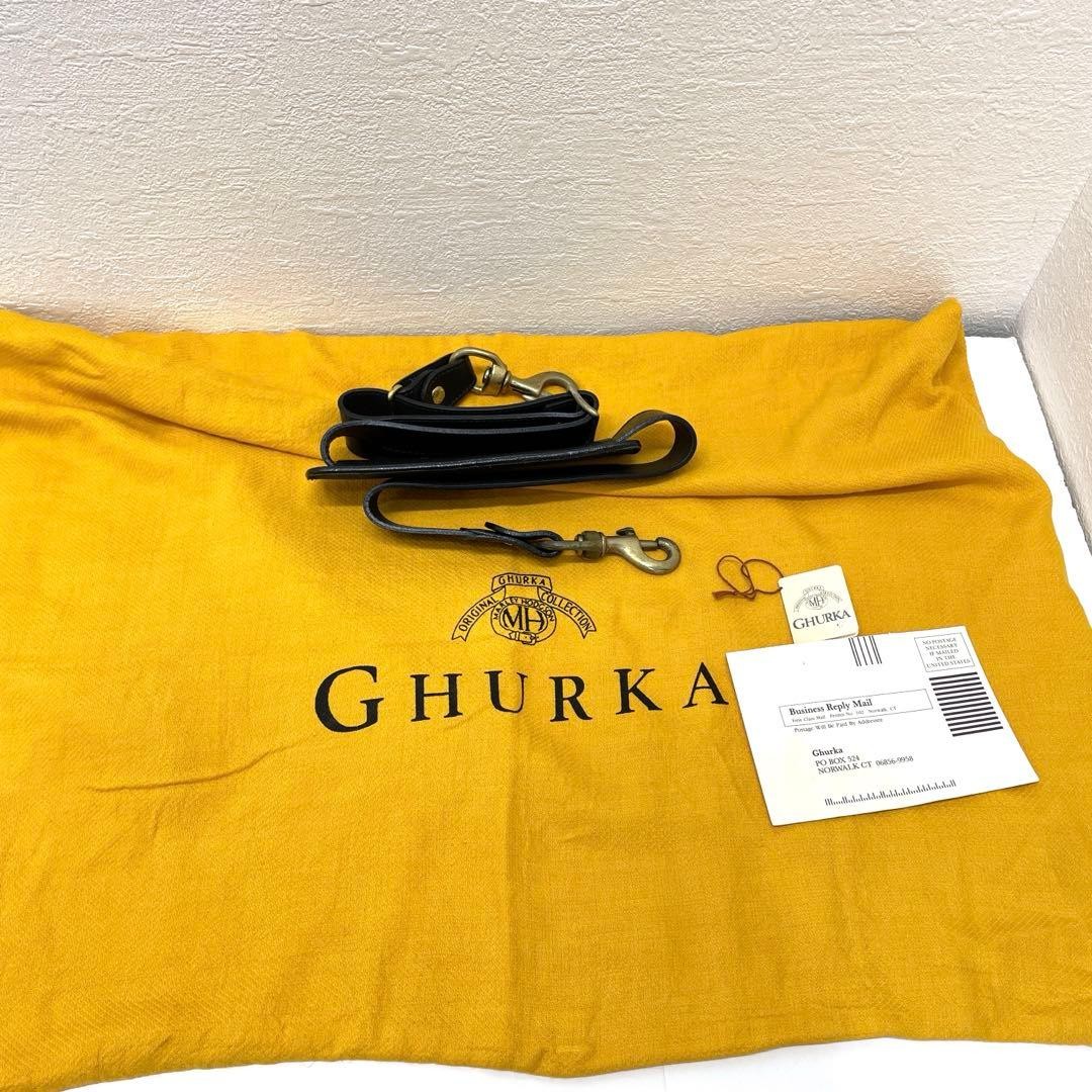 Ghurka CAVALIER 2 No. 97 Dark Green Leather Boston Bag Duffel Used 2609TK