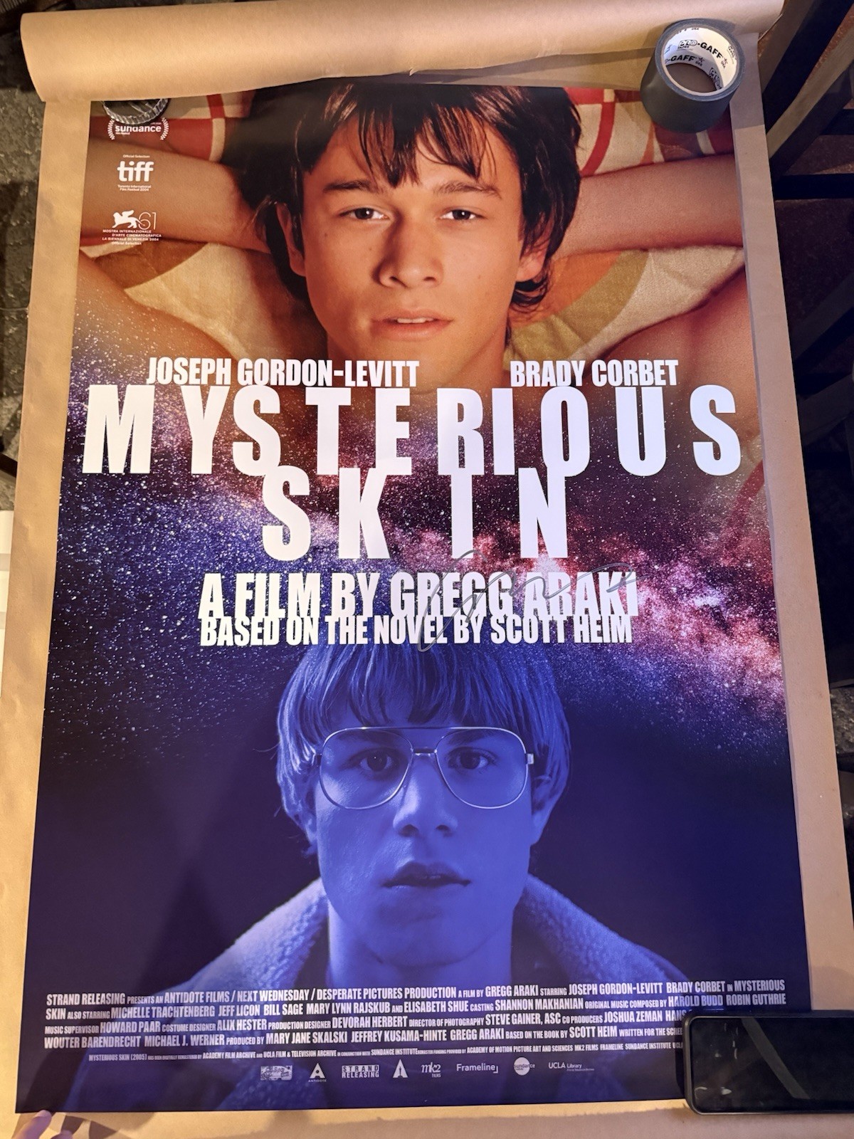 Mysterious Skin Signed Poster Gregg Araki with COA (27x40) Mysterious Skin Signed Poster Gregg Araki with COA (27x40)