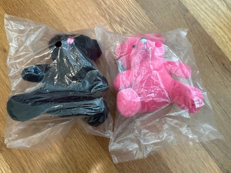 RARE Vintage Y2K Victoria's Secret DISPLAY ONLY Plush Teddy Bear Ornament Set RARE Vintage Y2K Victoria's Secret DISPLAY ONLY Plush Teddy Bear Ornament Set