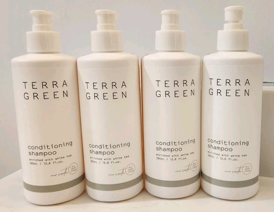 4 PACK Terra Green Hair Conditioning SHAMPOO Enriched With White Tea 12.8 FL oz 4 PACK Terra Green Hair Conditioning SHAMPOO Enriched With White Tea 12.8 FL oz