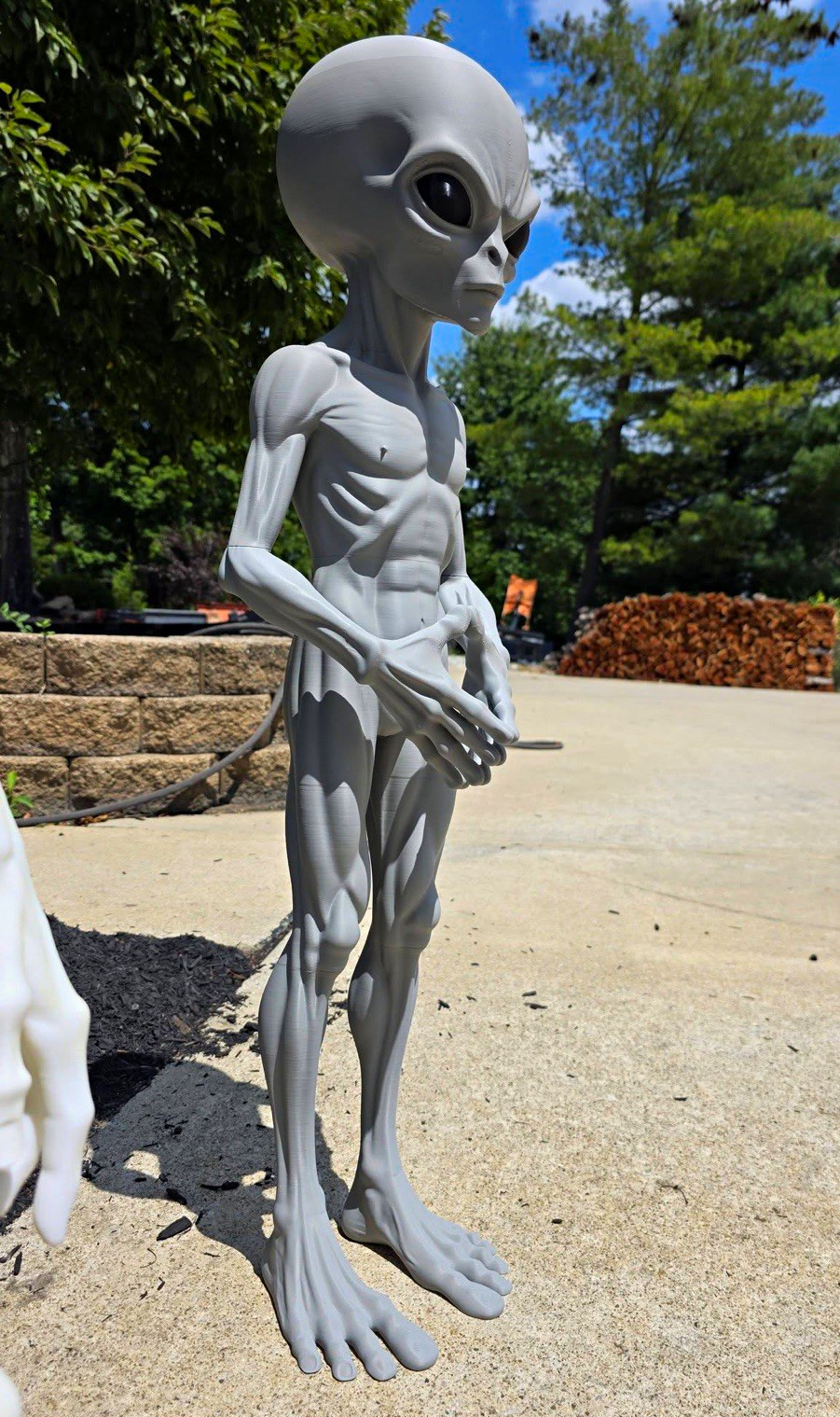 3ft tall life size alien collectible perfect for business , man cave or garage 3ft tall life size alien collectible perfect for business , man cave or garage