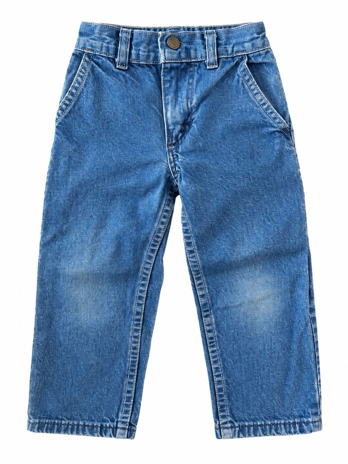 Vintage OshKosh B’Gosh 2T Denim Carpenter Jeans Blue Made in USA Style