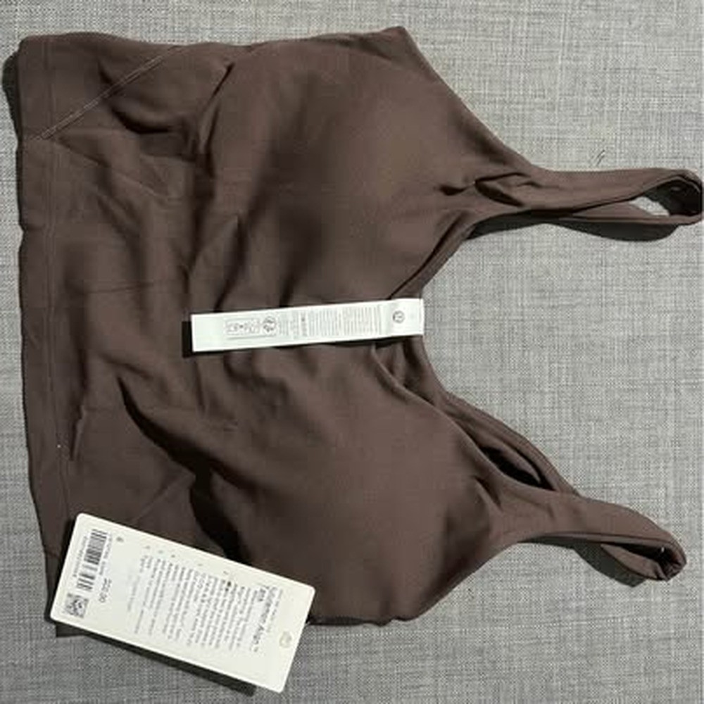 NWT Lululemon Align Tank Top Light Support A/B Cup - Espresso Size 6 NWT Lululemon Align Tank Top Light Support A/B Cup - Espresso Size 6