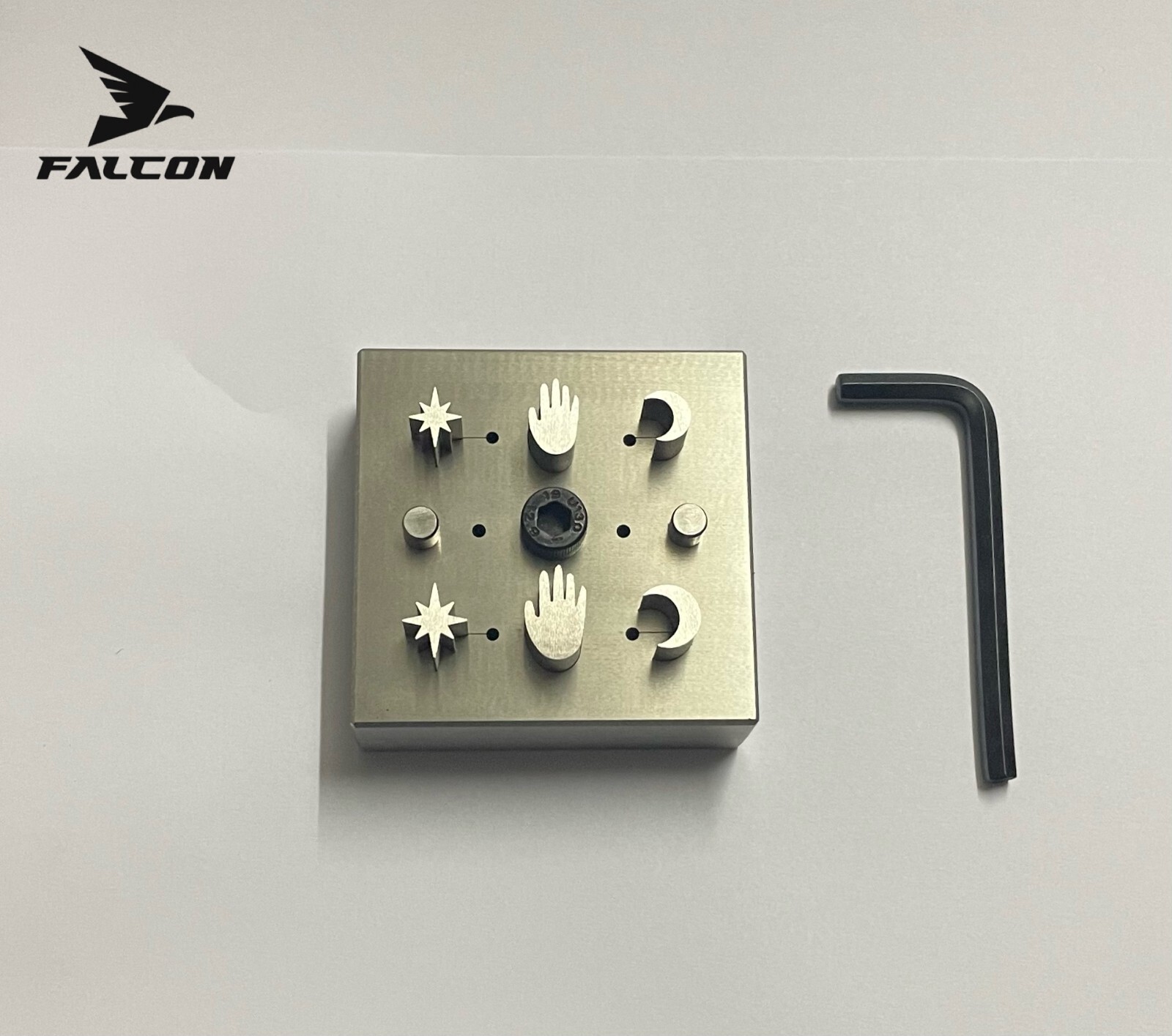 Disc Cutter New Shapes | Set of 6 Punches | Hand | Moon | Star | Falcon |